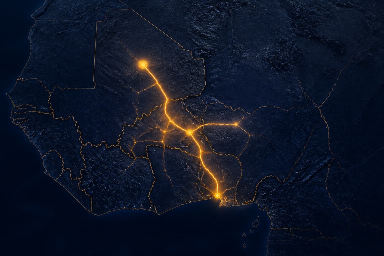 West Africa transportation network